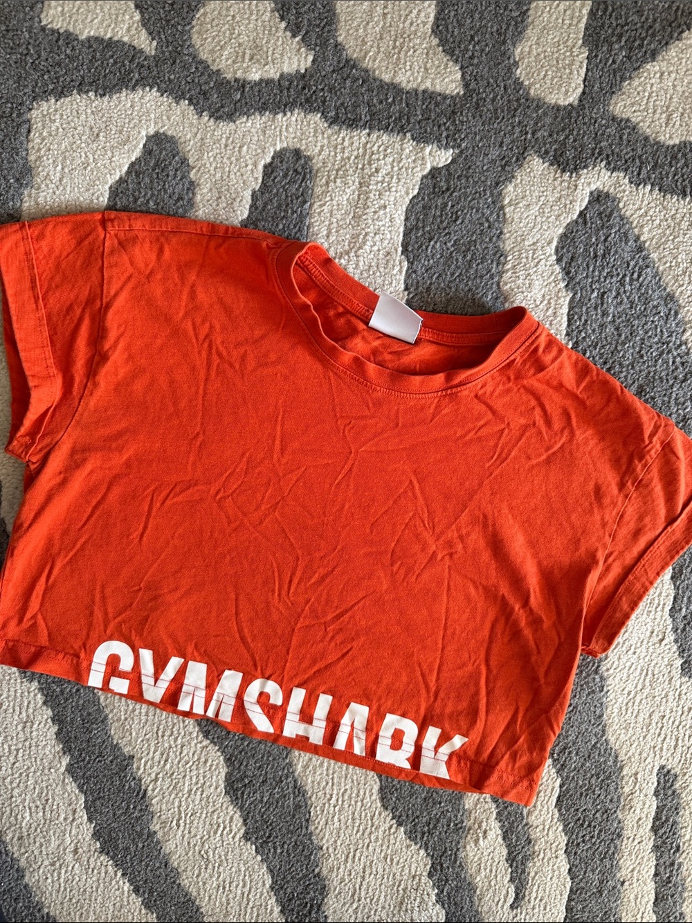Gymshark Orange Crop Tank Top